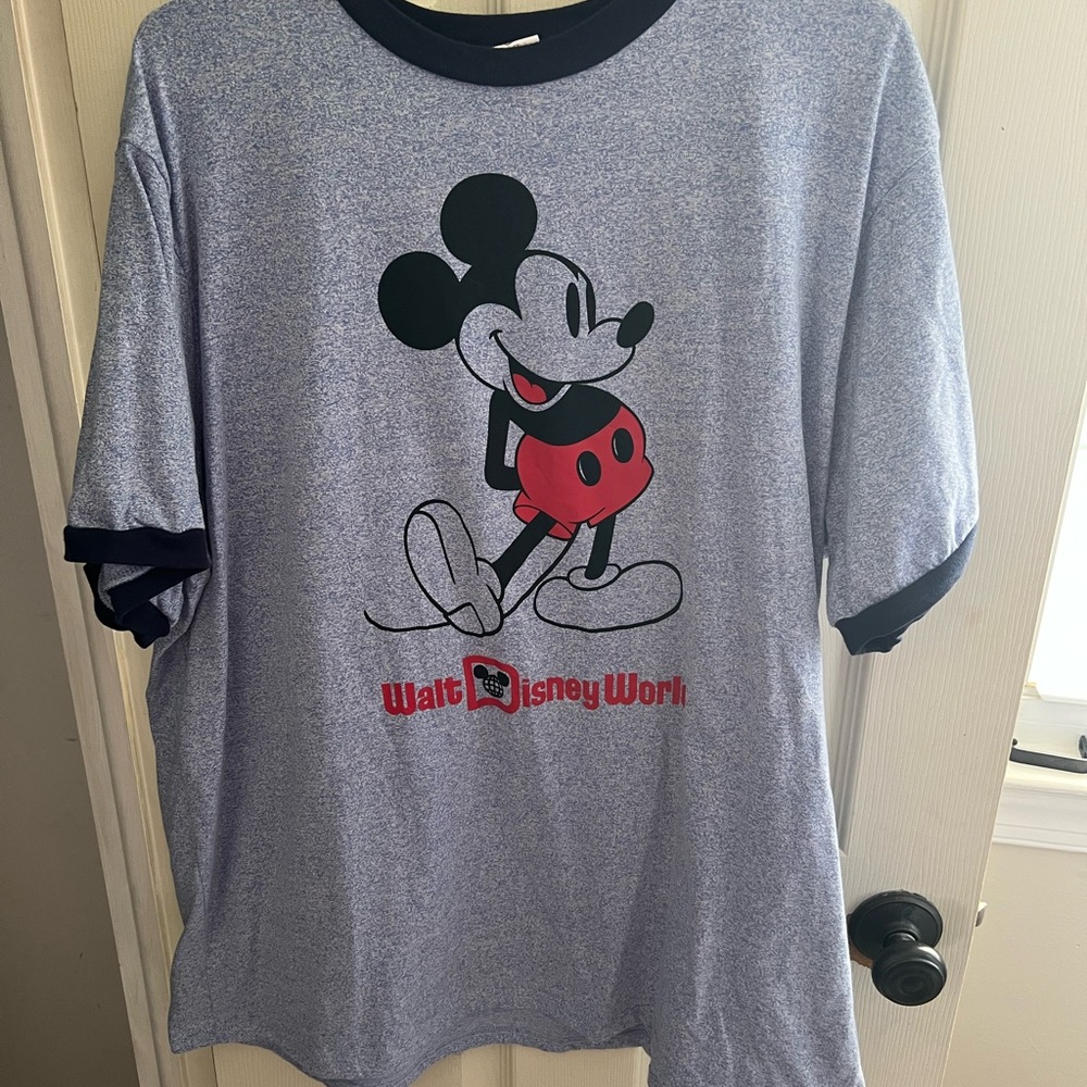 Disney Navy and Gray Mickey Mouse Tee
